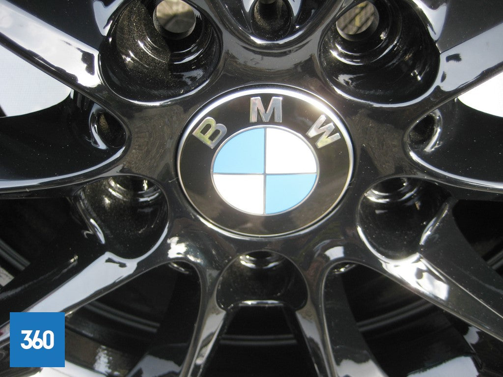 Genuine BMW 16" 411 V Spoke Black Alloy Wheels Continental Winter Runflat 36117845880