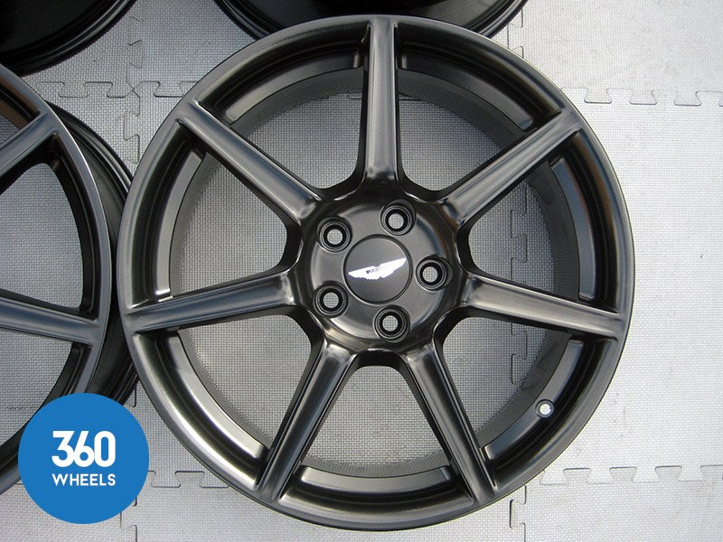 Genuine Aston Martin Vantage 19" Sport Pack 7 Spoke Satin Black Alloy Wheels