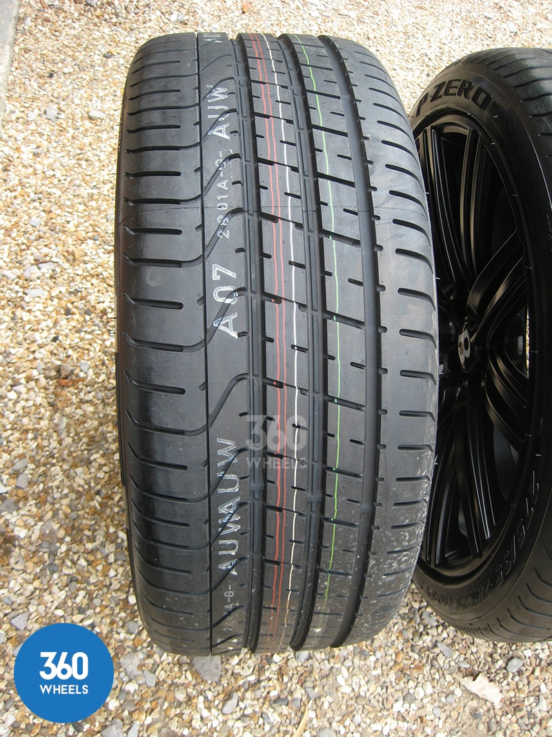 Genuine Bentley 21" Speed 10 Spoke Black Alloy Wheels with Pirelli P Zero Tyres 3W0601025DN