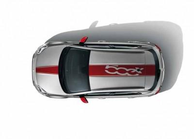 Genuine Fiat 500x Roof Bonnet Decal Accessory Kit 50927498 Red