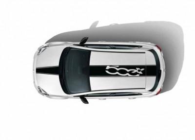 Fiat 500x Roof Decal Accessory Kit 50927500 Black