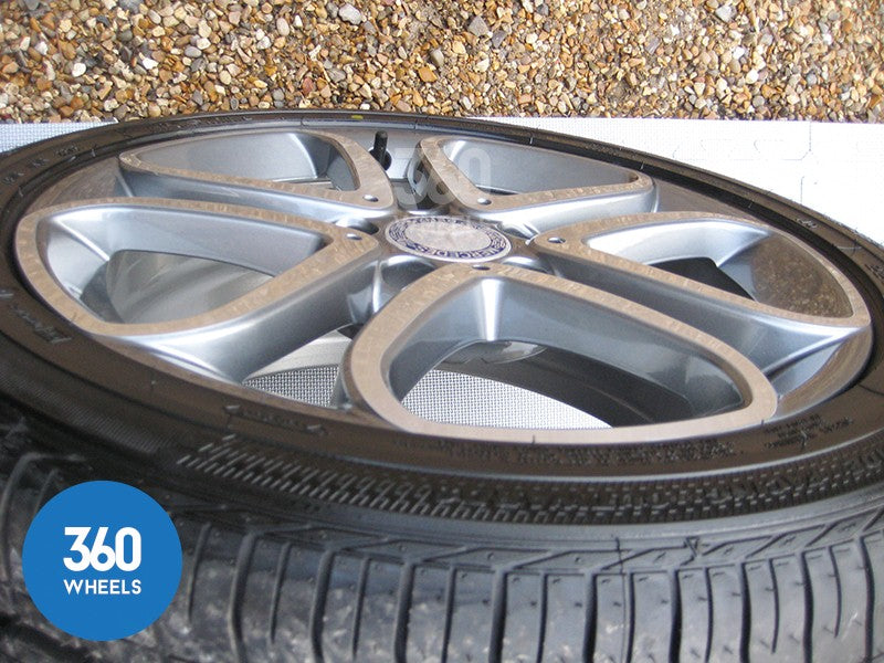 Genuine Mercedes Benz 17" A B CLA Class 5 Twin Spoke Alloy Wheels Goodyear M0 Tyres Cla A2464010302