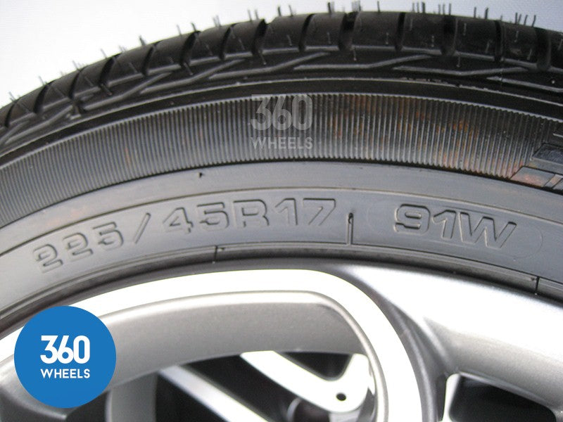 Genuine Mercedes Benz 17" A B CLA Class 5 Twin Spoke Alloy Wheels Goodyear M0 Tyres Cla A2464010302