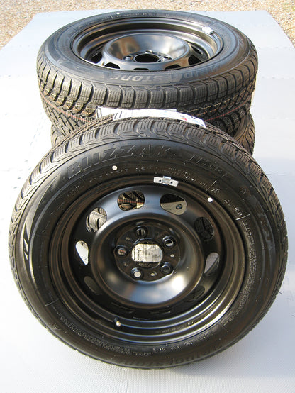 Genuine BMW 16" 3 & 4 Series Steel Alloy Wheel Winter Bridgestone RSC Tyres Set