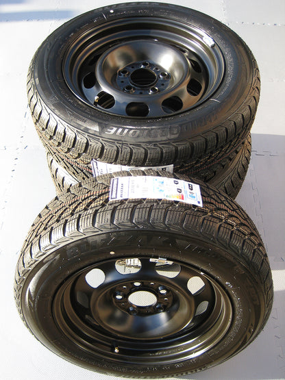 Genuine BMW 16" 3 & 4 Series Steel Alloy Wheel Winter Bridgestone RSC Tyres Set
