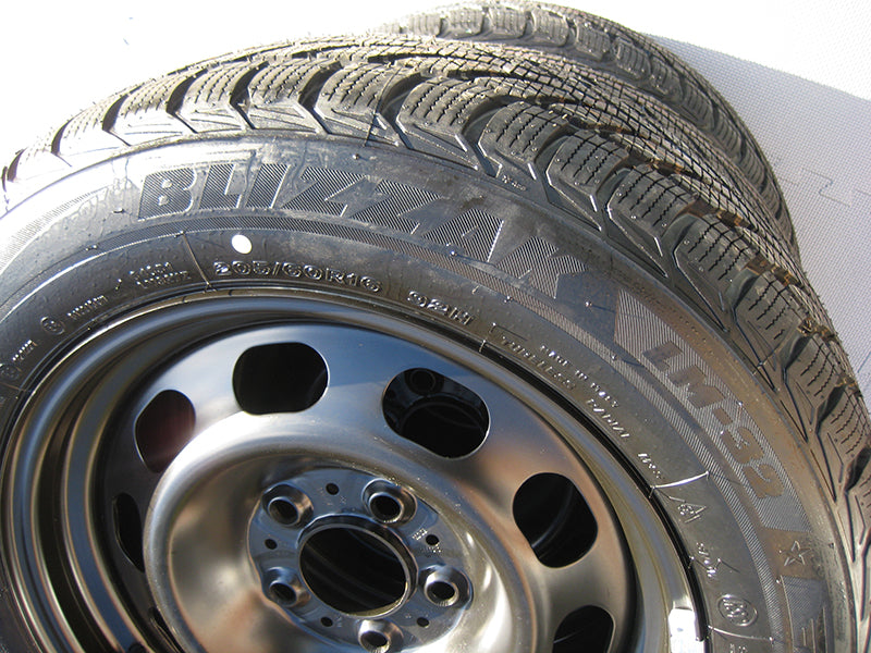 Genuine BMW 16" 3 & 4 Series Steel Alloy Wheel Winter Bridgestone RSC Tyres Set