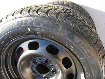 Genuine BMW 16" 3 & 4 Series Steel Alloy Wheel Winter Bridgestone RSC Tyres Set