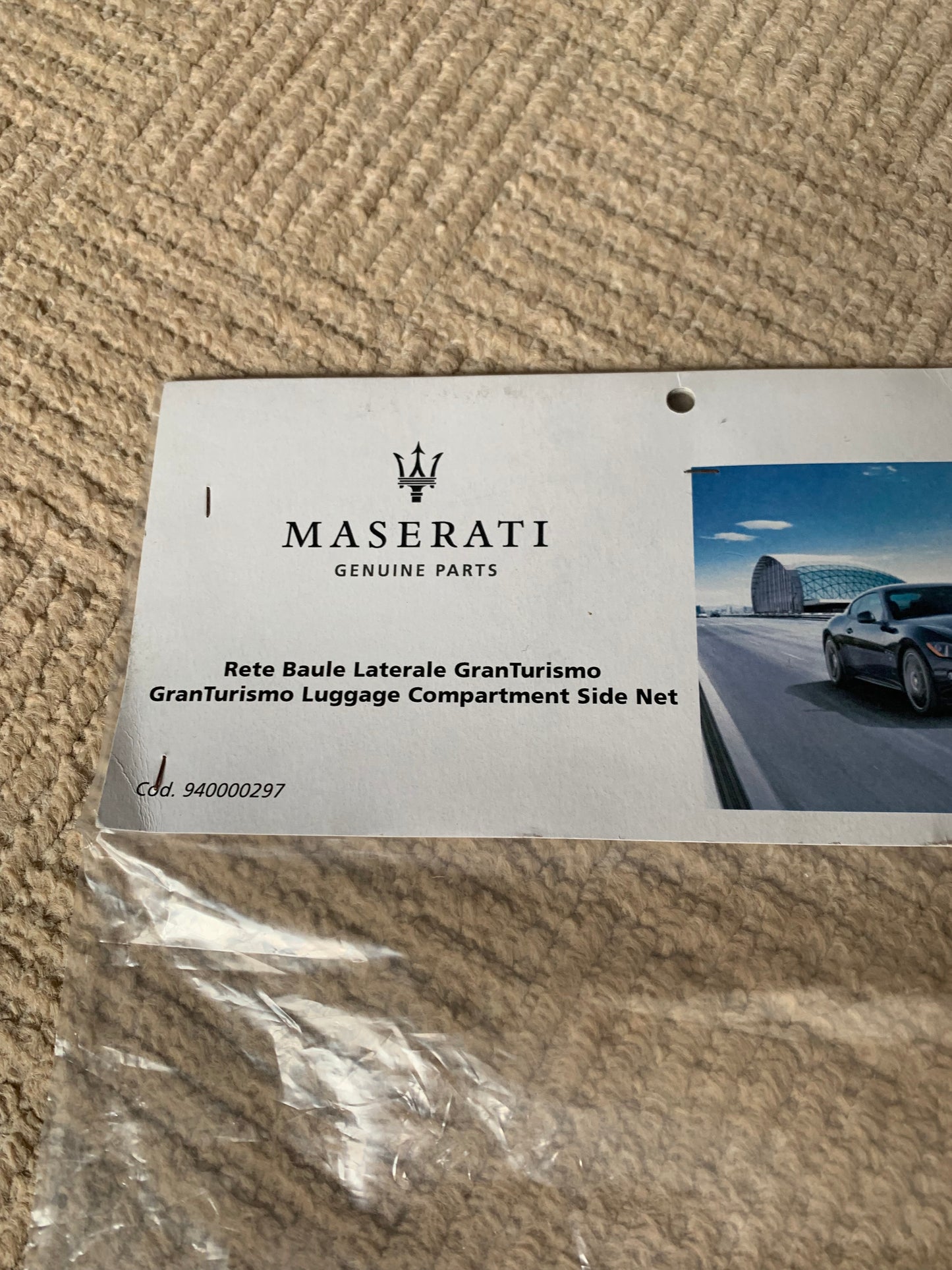 Genuine Maserati Granturismo Grancabrio Luggage Transport  Footwell Cargo Side Net 940000297