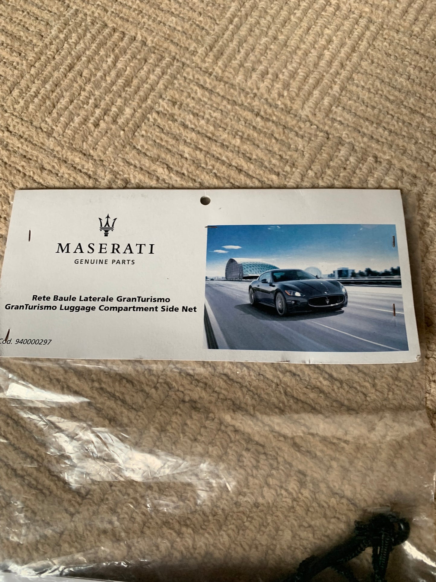 Genuine Maserati Granturismo Grancabrio Luggage Transport  Footwell Cargo Side Net 940000297