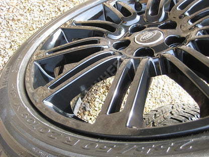 Genuine Land Rover Discovery 4 20" Gloss Black 10 Split Spoke Alloy Wheels Tyres