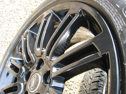 Genuine Land Rover Discovery 4 20" Gloss Black 10 Split Spoke Alloy Wheels Tyres