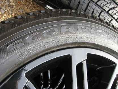 Genuine Land Rover Discovery 4 20" Gloss Black 10 Split Spoke Alloy Wheels Tyres