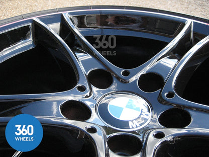 Genuine BMW 20" 361 M Sport Performance 5 Double Spoke Black Red Stripe Alloy Wheels Tyres 36116854611 36116854612