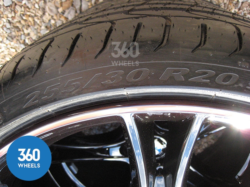 Genuine BMW 20" 361 M Sport Performance 5 Double Spoke Black Red Stripe Alloy Wheels Tyres 36116854611 36116854612