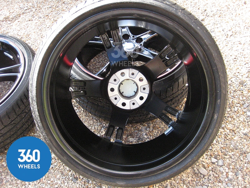 Genuine BMW 20" 361 M Sport Performance 5 Double Spoke Black Red Stripe Alloy Wheels Tyres 36116854611 36116854612