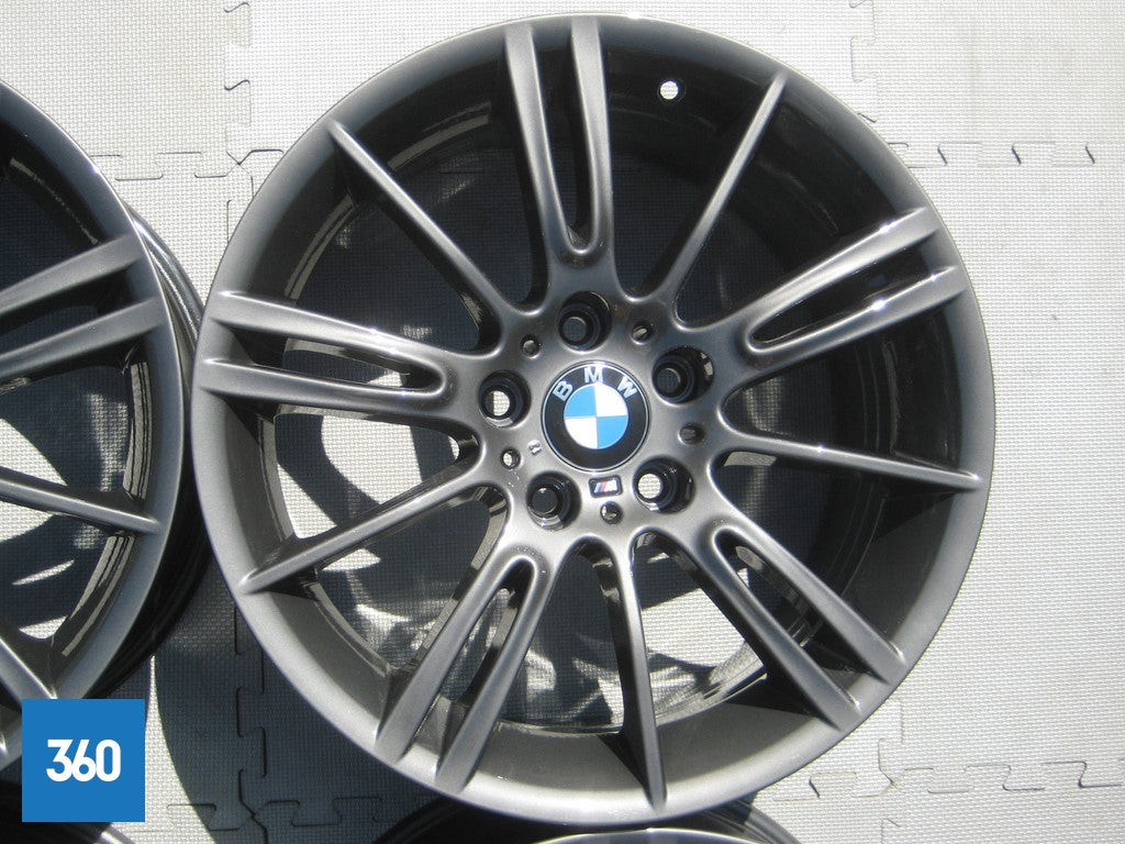 Genuine BMW 3 Series 18" MV3 M Sport Ferric Grey Alloy Wheels Set E90 E91 E92 36118036934 36118036933