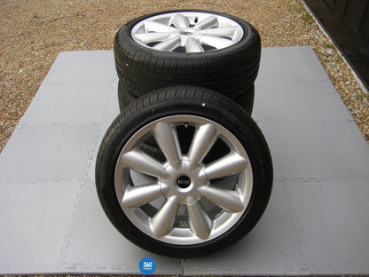 Genuine Mini Countryman 18" R126 Turbo Fan Alloy Wheels Pirelli Tyres 336109803724