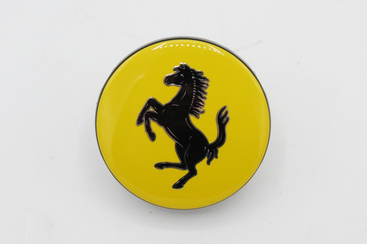 Genuine Ferrari Yellow Centre Cap with Black Horse 340066 226245