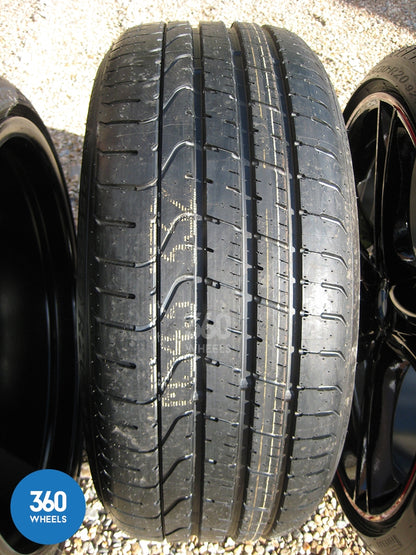 Genuine BMW 20" 361 M Sport Performance 5 Double Spoke Black Red Stripe Alloy Wheels Tyres 36116854611 36116854612