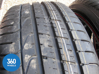 Genuine BMW 20" 361 M Sport Performance 5 Double Spoke Black Red Stripe Alloy Wheels Tyres 36116854611 36116854612