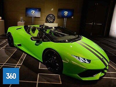 Genuine Lamborghini Huracan Aesthetics Kit Wing Mirrors Stripe Kit Satin Black 4T0898820A