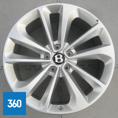 Genuine Bentley Bentayga 21" Silver 5 Twin Spoke Alloy Wheel 36A601025C