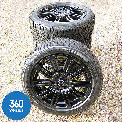 Genuine Land Rover Discovery 4 20" Gloss Black 10 Split Spoke Alloy Wheels Tyres