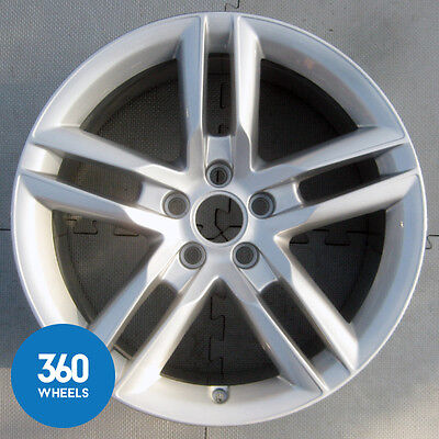 Genuine Audi 18" Silver 5 10 Double Spoke 8.5J Alloy Wheel 8T0601025CC
