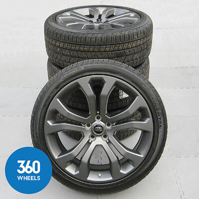 Genuine Range Rover Sport 22" Style 514 Grey Alloy Wheels Tyre Set with TPMS
