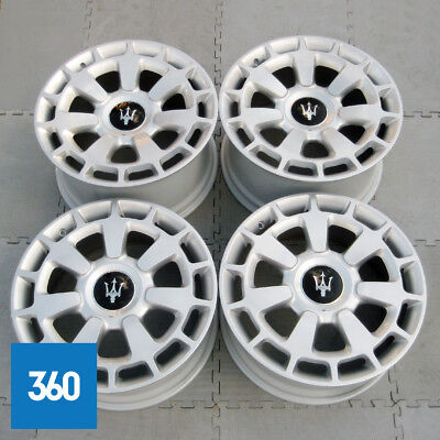 Genuine Maserati 20" Silver Crono Alloy Wheel Set 670011857 670011858