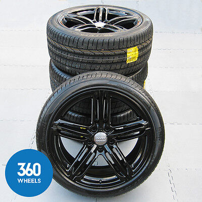 Genuine Audi Q7 21" 5 Segment Spoke RS6 Alloy Wheels New Pirelli P Zero R01 Tyres  4L0601025AE 4L0601025AB