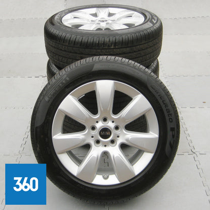 Genuine Mini Countryman F60 17" 530 Imprint Spoke Alloy Wheels Set Pirelli Tyres 36116791930