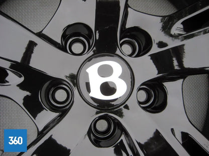 Genuine Bentley Speed 21" Directional Black Alloy Wheel Set 3W0601025FS 3W0601025FT