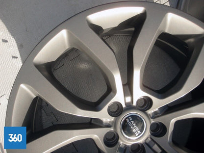 Genuine Range Rover Sport 21" Satin Grey  5 Split Spoke Alloy Wheel Set LR044840