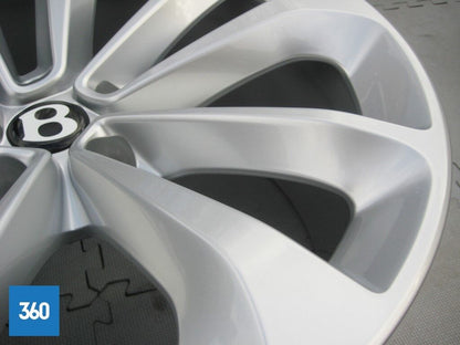 Genuine Bentley Bentayga 21" Silver 5 Twin Spoke Alloy Wheel 36A601025C