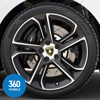 Genuine Lamborghini Silver Centre Caps  Gallardo Wheel Badge Set 400601147B