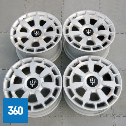 Genuine Maserati 20" Silver Crono Alloy Wheel Set 670011857 670011858