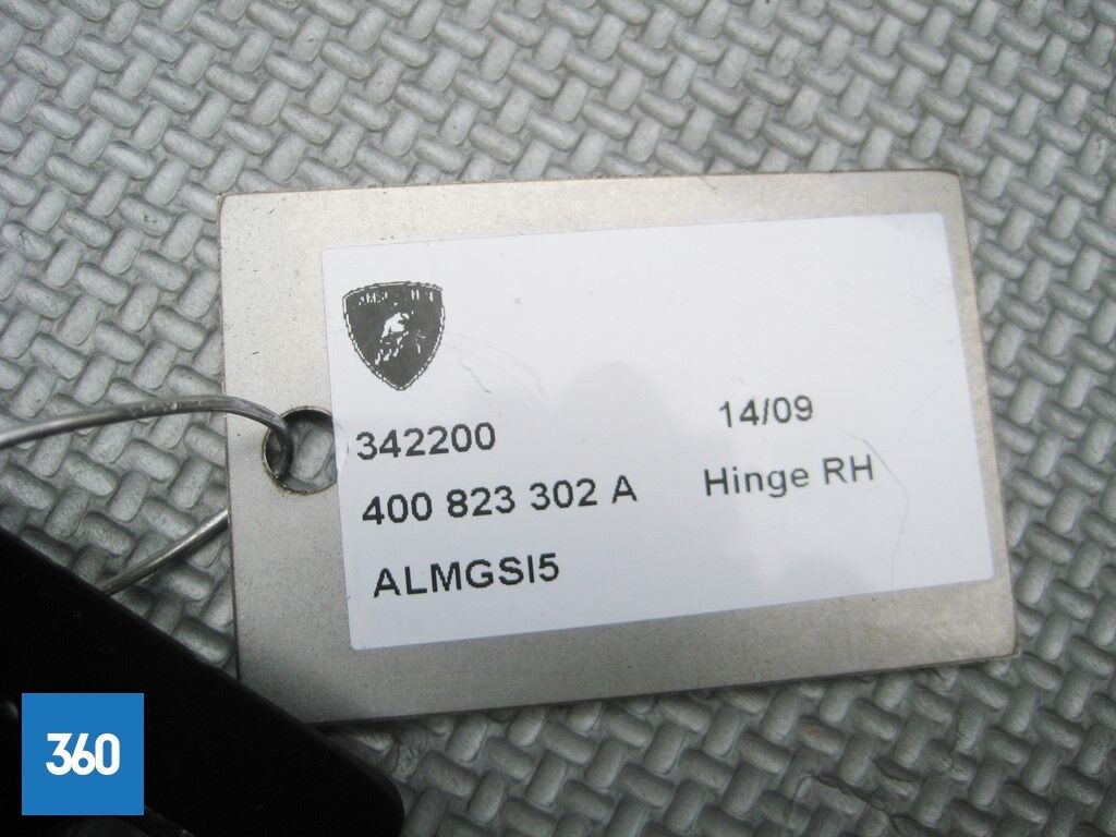 Genuine Lamborghini Gallardo LP560 LP570 Front Bonnet Hood Hinge LH 400823302A