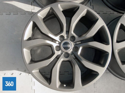 Genuine Range Rover Sport 21" Satin Grey  5 Split Spoke Alloy Wheel Set LR044840