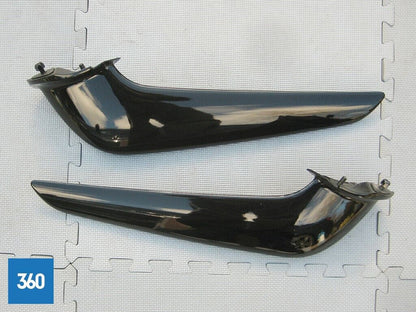 Genuine Ferrari 458 Front Bumper Spoiler Blades Pair Black 81761910 81762010