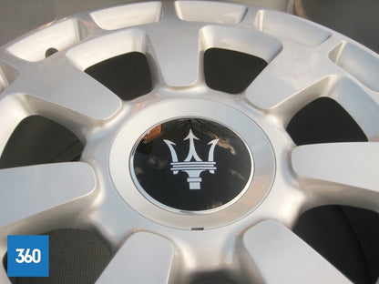 Genuine Maserati 20" Silver Crono Alloy Wheel Set 670011857 670011858