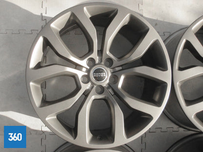 Genuine Range Rover Sport 21" Satin Grey  5 Split Spoke Alloy Wheel Set LR044840