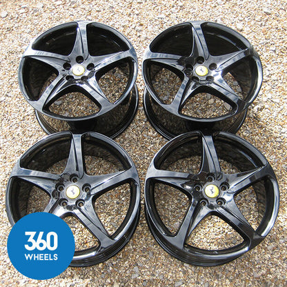 Genuine Ferrari FF 20" 5 Twist Spoke Black Alloy Wheels 260697 274882 273270