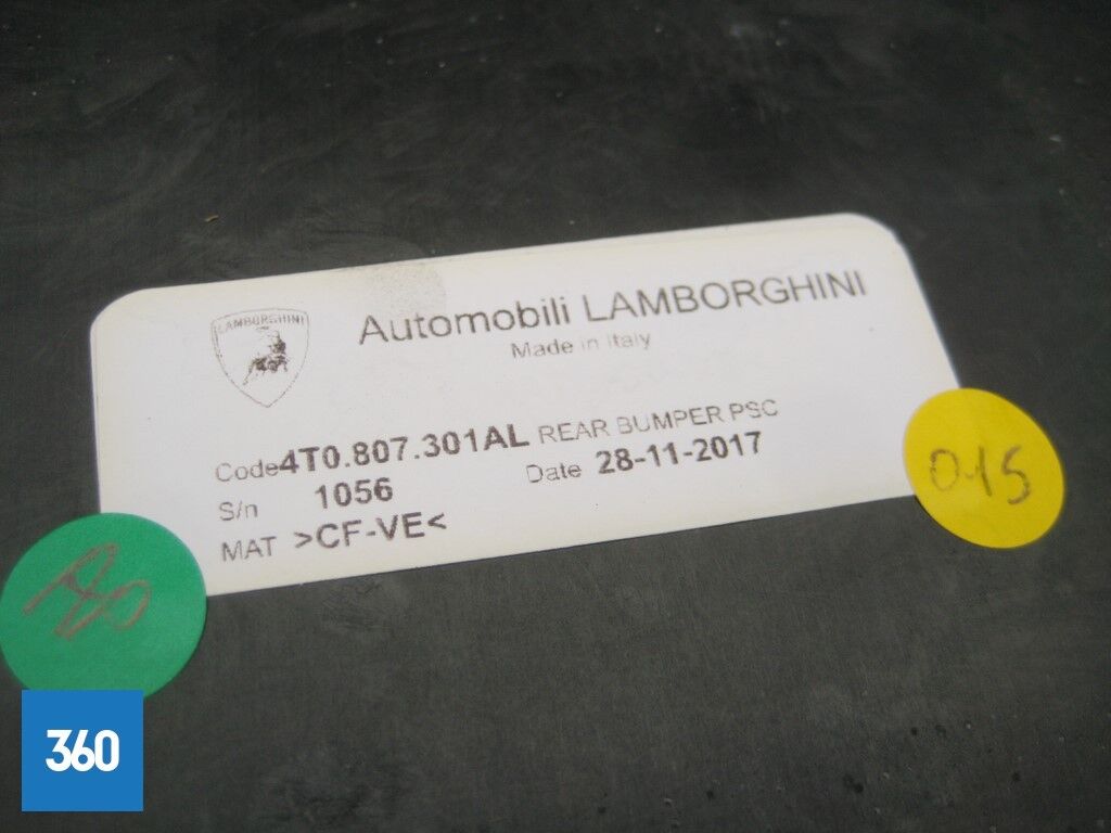 Genuine Lamborghini Huracan Performante Carbon Fibre Rear Bumper Diffuser 4T0807301AL
