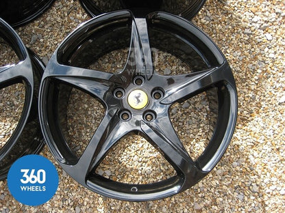 Genuine Ferrari FF 20" 5 Twist Spoke Black Alloy Wheels 260697 274882 273270