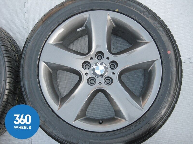 Genuine BMW X5 E70 19" 212 5 Spoke Grey Alloy Wheel Set Nexen Tyres 36116772245