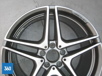 Genuine Mercedes C63 19" 5 Double Spoke Amg Rear Alloy Wheel A2054012000