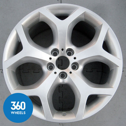 Genuine BMW X6 20" 214 11J Y Spoke Silver Rear Alloy Wheel 36116782916