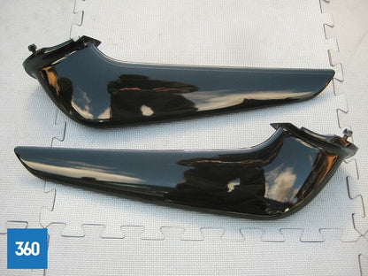 Genuine Ferrari 458 Front Bumper Spoiler Blades Pair Black 81761910 81762010
