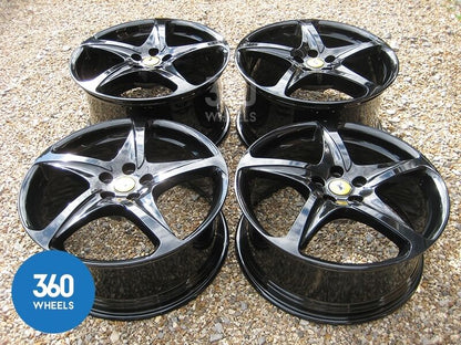 Genuine Ferrari FF 20" 5 Twist Spoke Black Alloy Wheels 260697 274882 273270